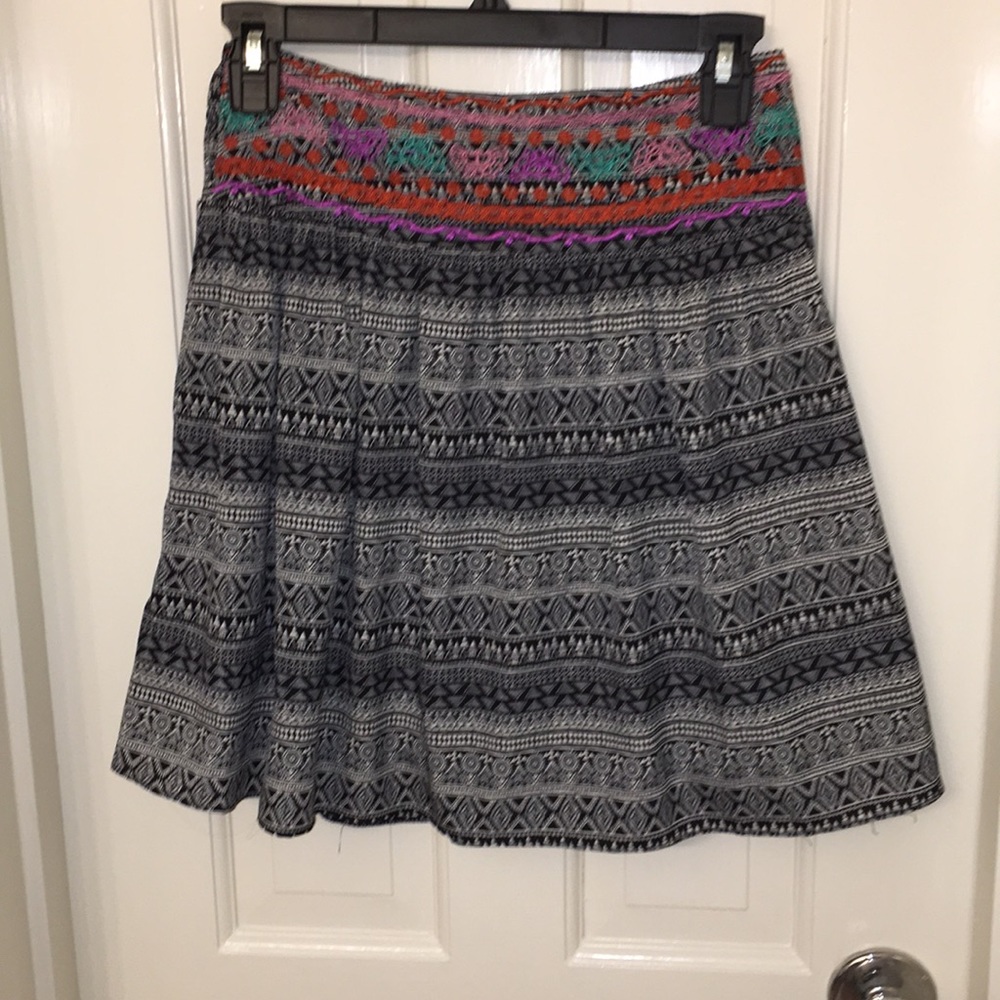 Mini skirt from blue rain